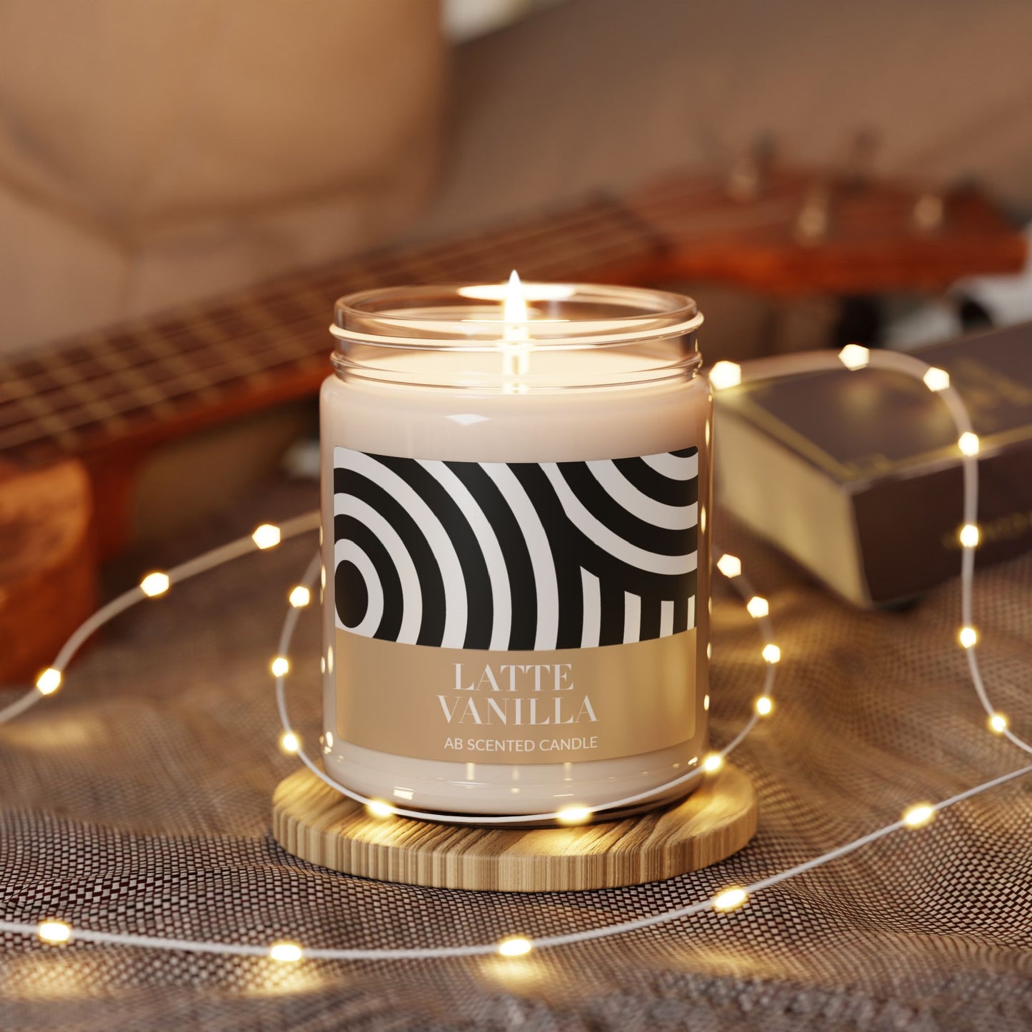 Latte Vanilla Scented Soy Candle | Cinnamon Vanilla 9oz
