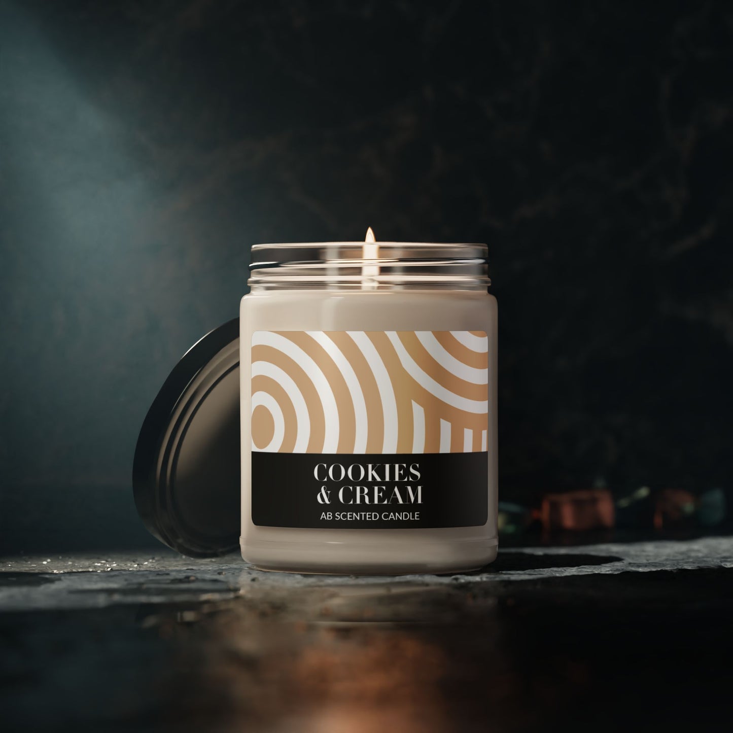 Cookies & Cream Scented Soy Candle | Coconut Cream 9oz