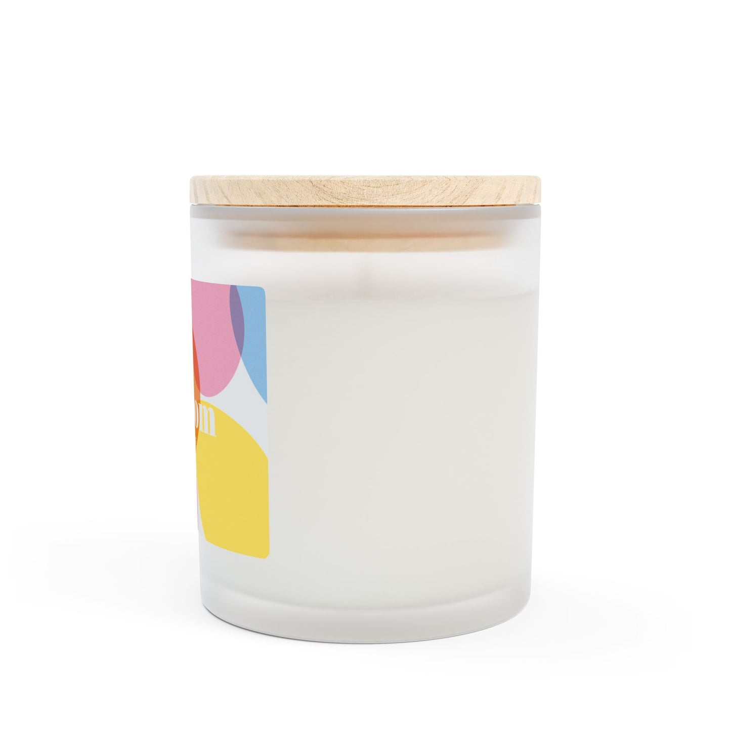 Colorful Blossoming Scented Candle - 11oz Frosted Glass Decor