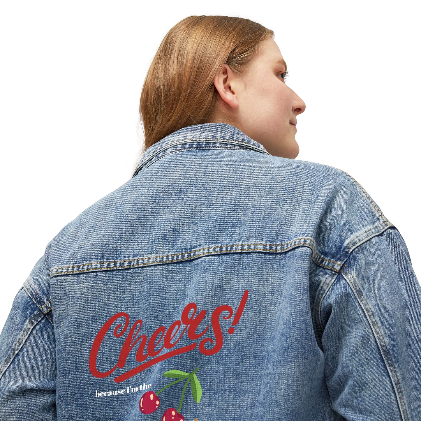 AB Denim Jacket | Cherry Cheers