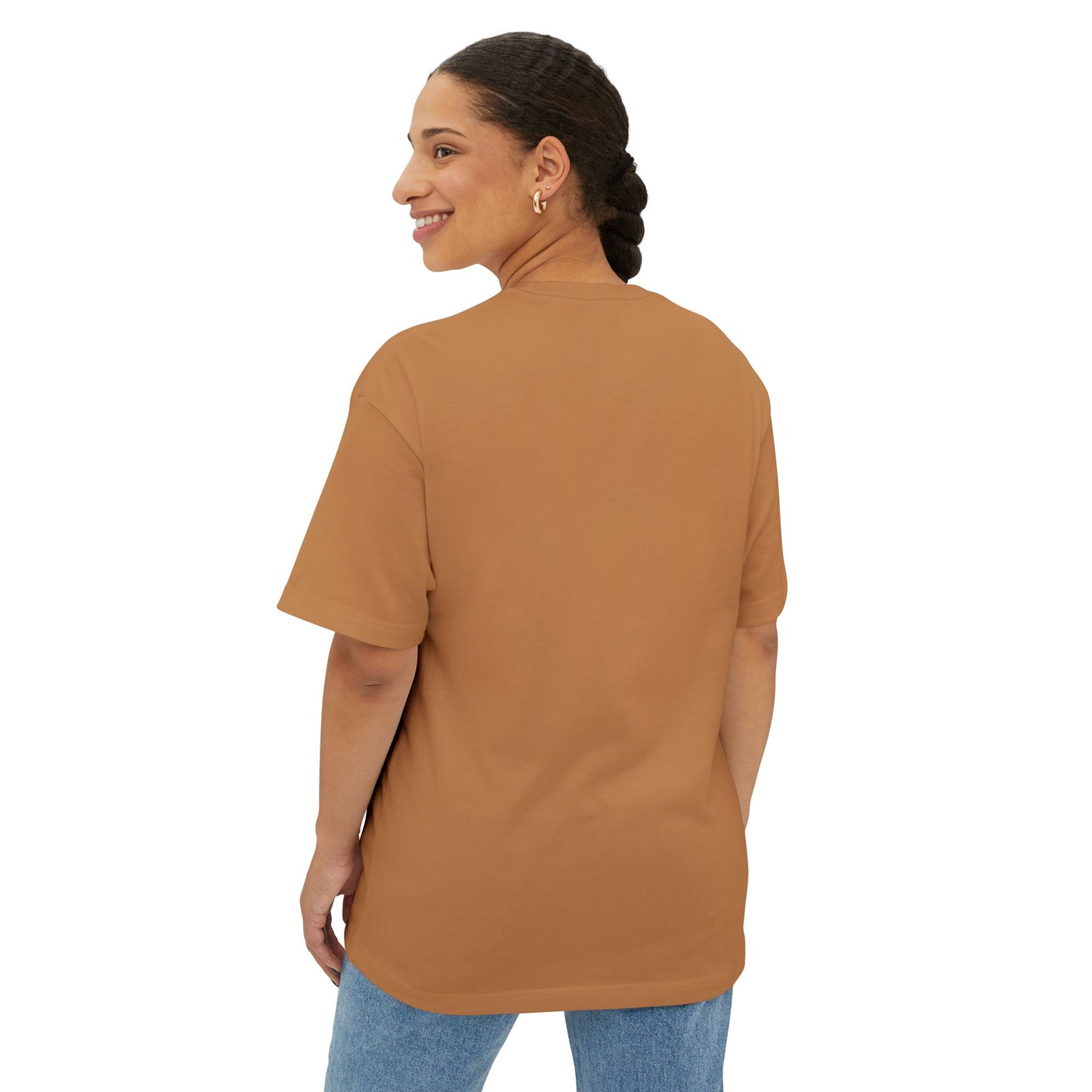 AB Oversized Boxy Tee | Caramel