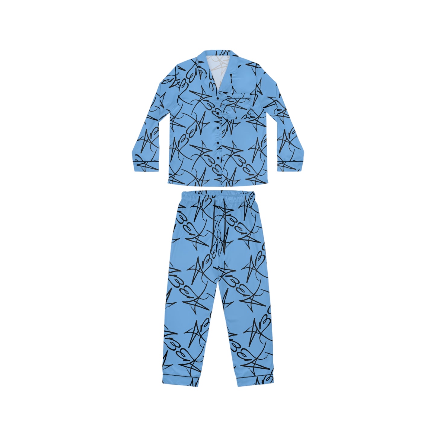 AB Satin Pajamas | Blue Signature