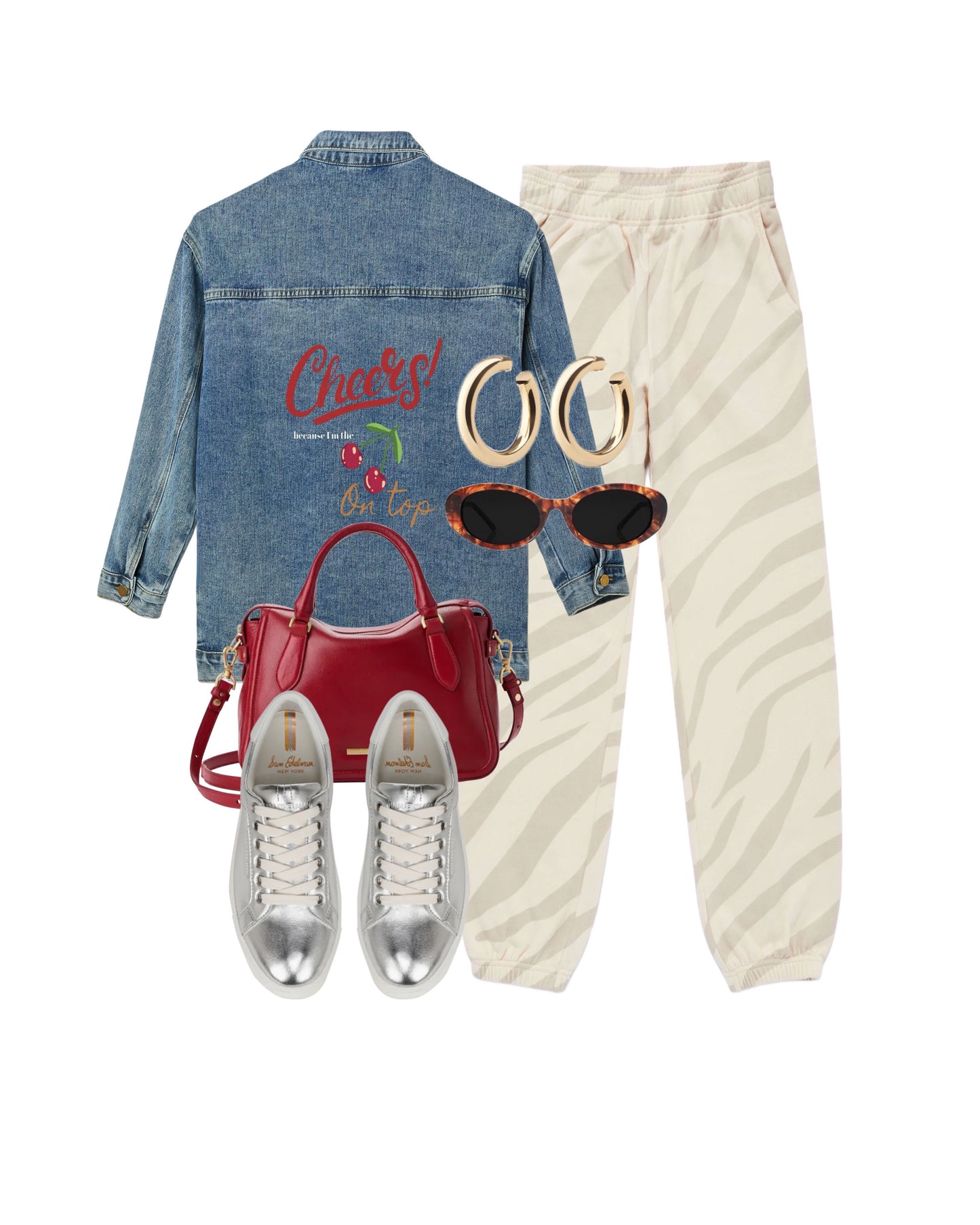 AB Denim Jacket | Cherry Cheers