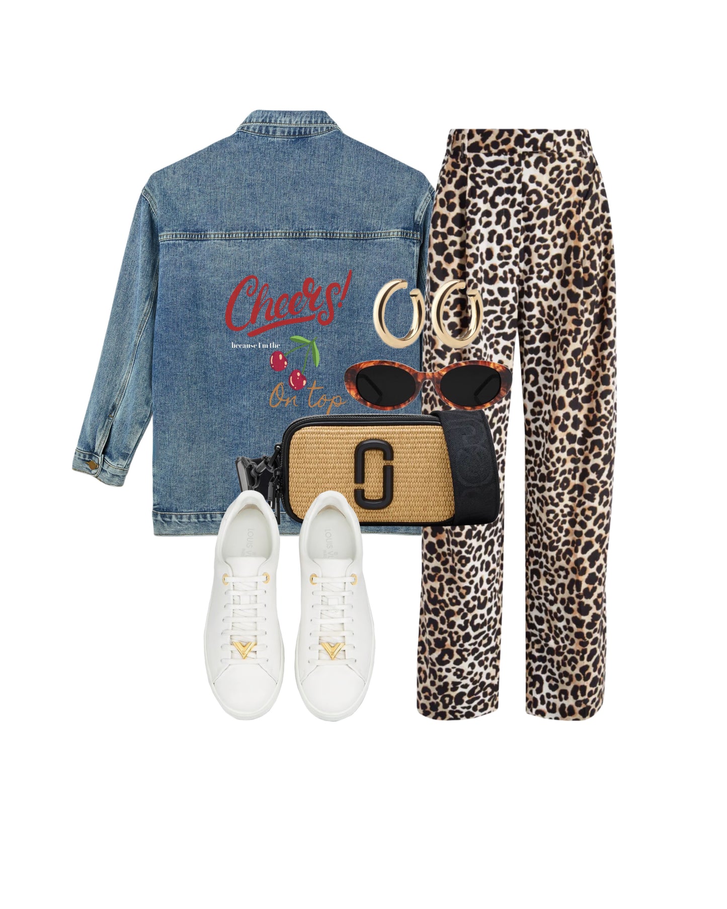 AB Denim Jacket | Cherry Cheers