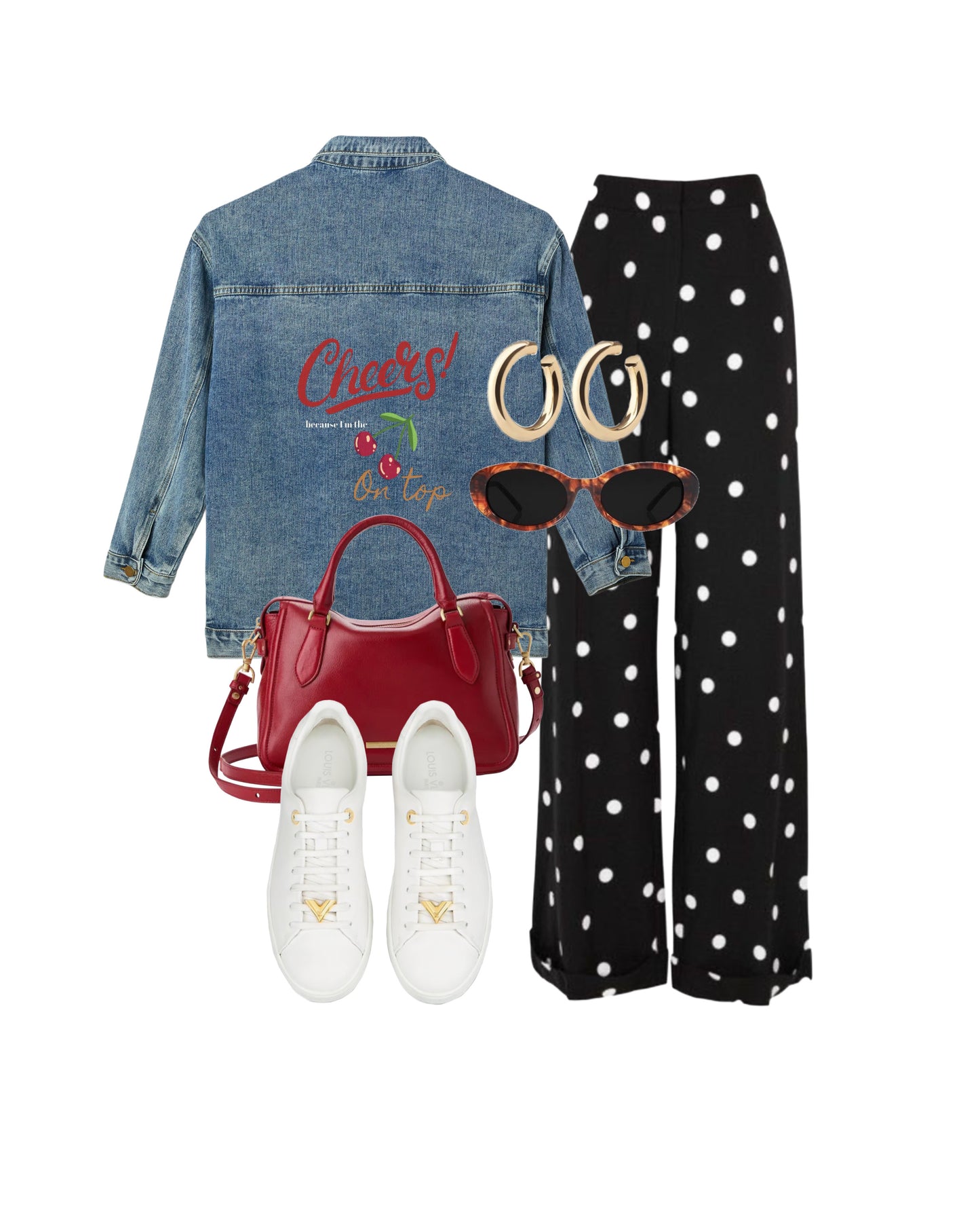 AB Denim Jacket | Cherry Cheers