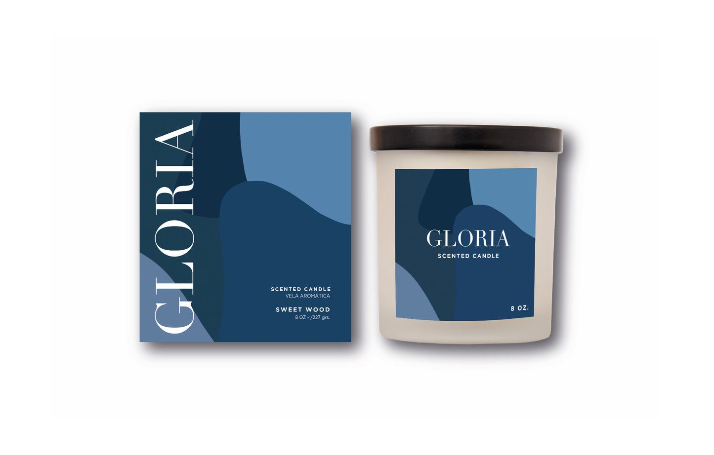 Gloria Scented Candle | Sandal Wood 8 oz.