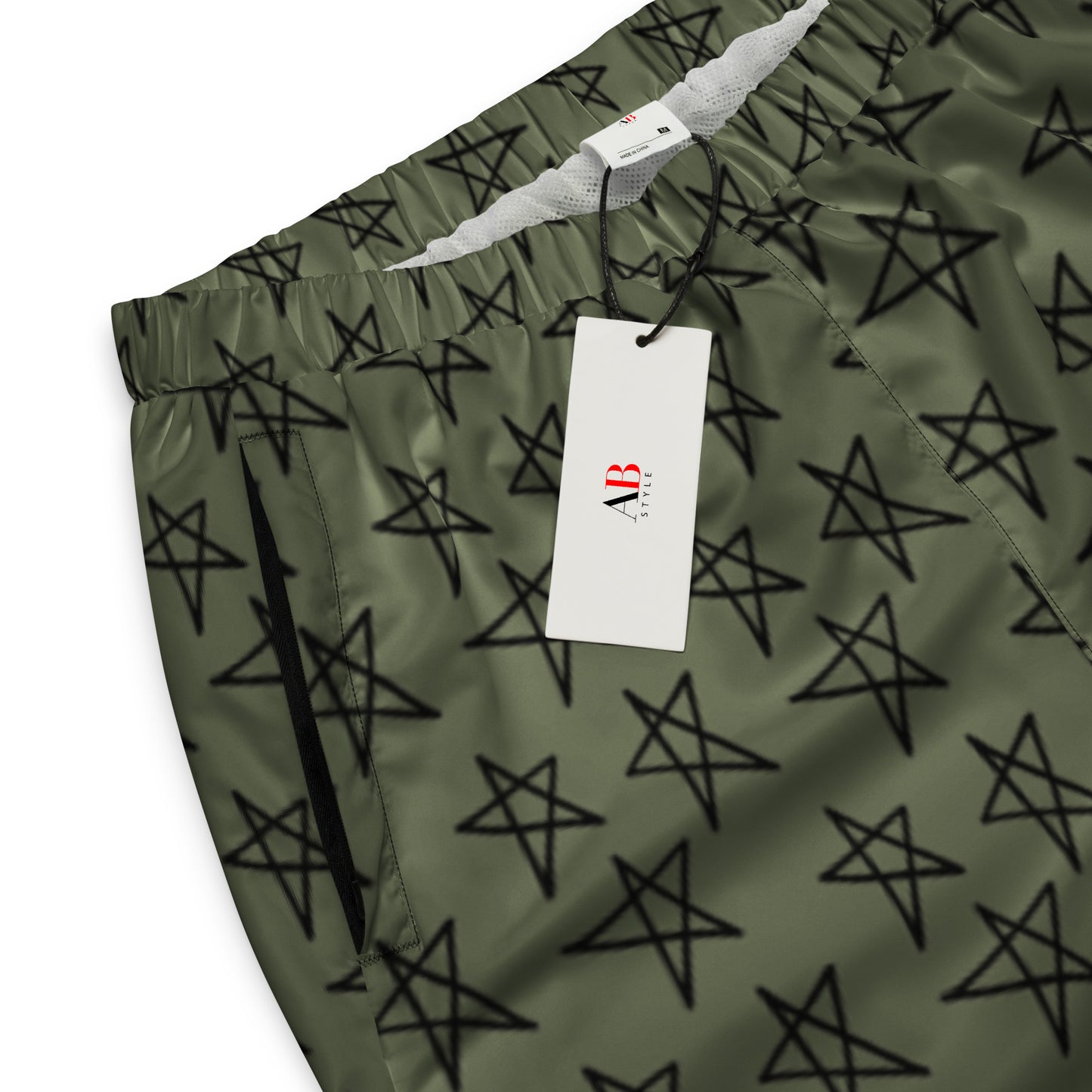 AB track pants | Olive Green Star