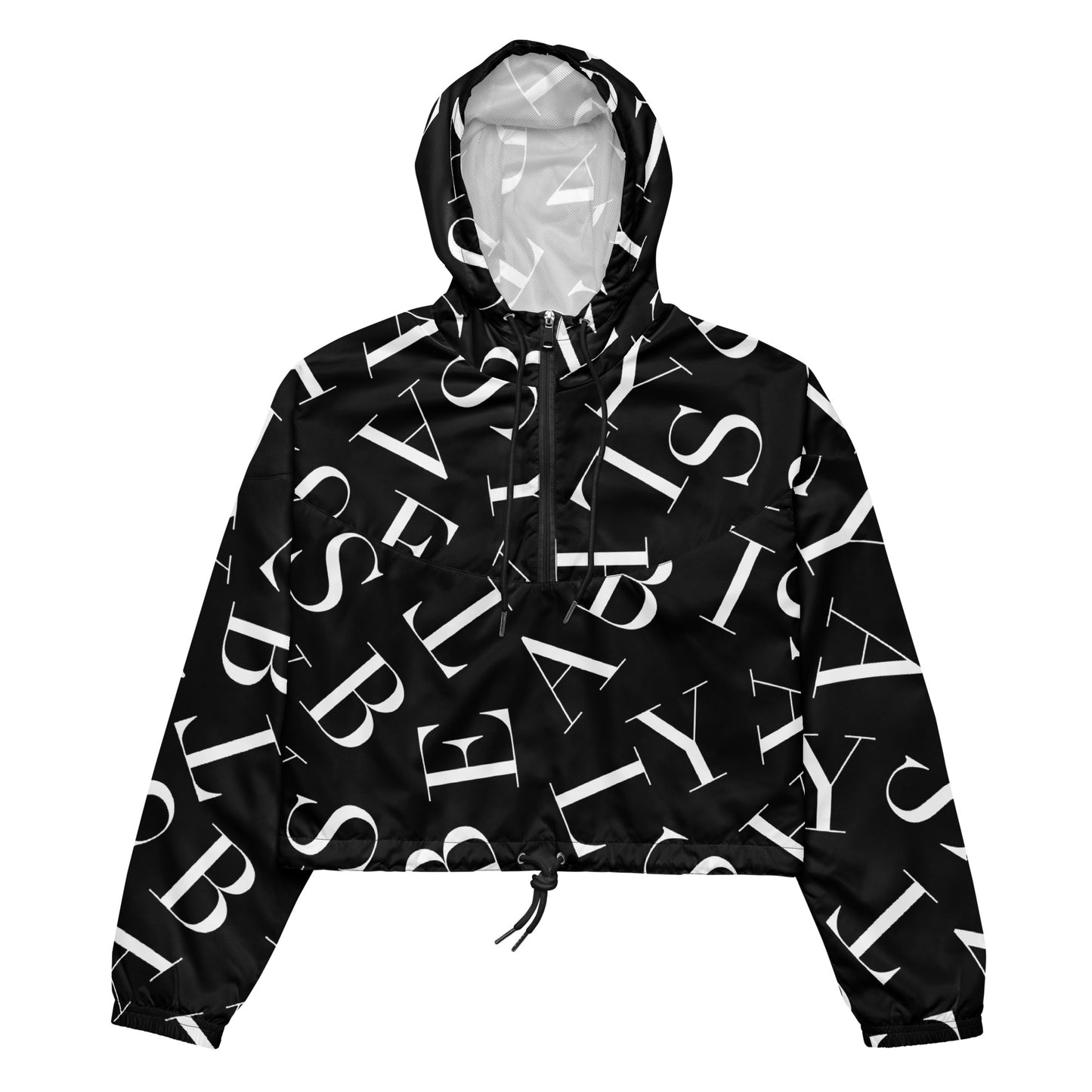 AB Cropped Windbreaker | Alphabet Soup