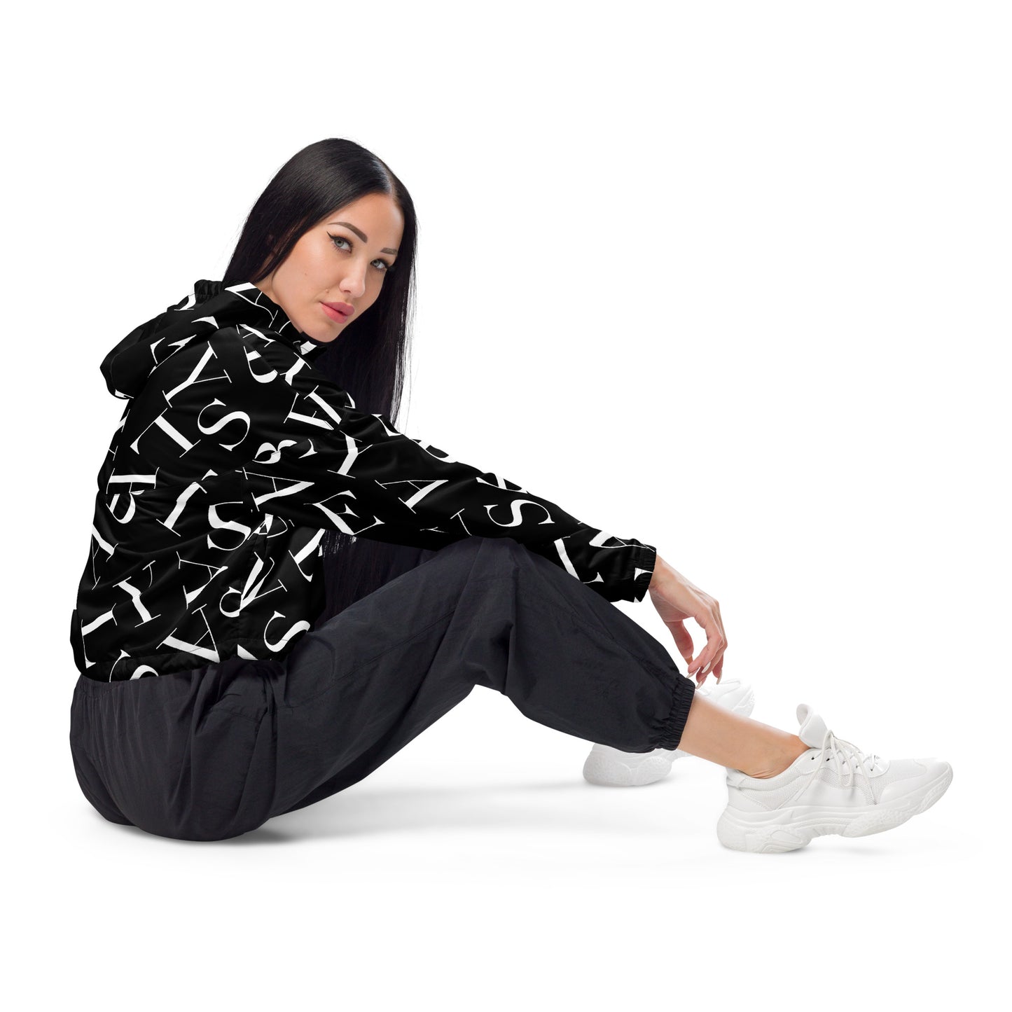 AB Cropped Windbreaker | Alphabet Soup