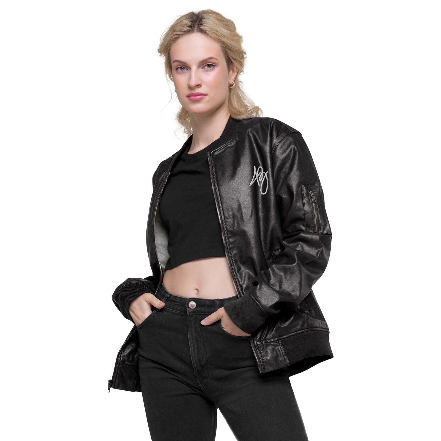 Leather Bomber Jacket | Charge your Style