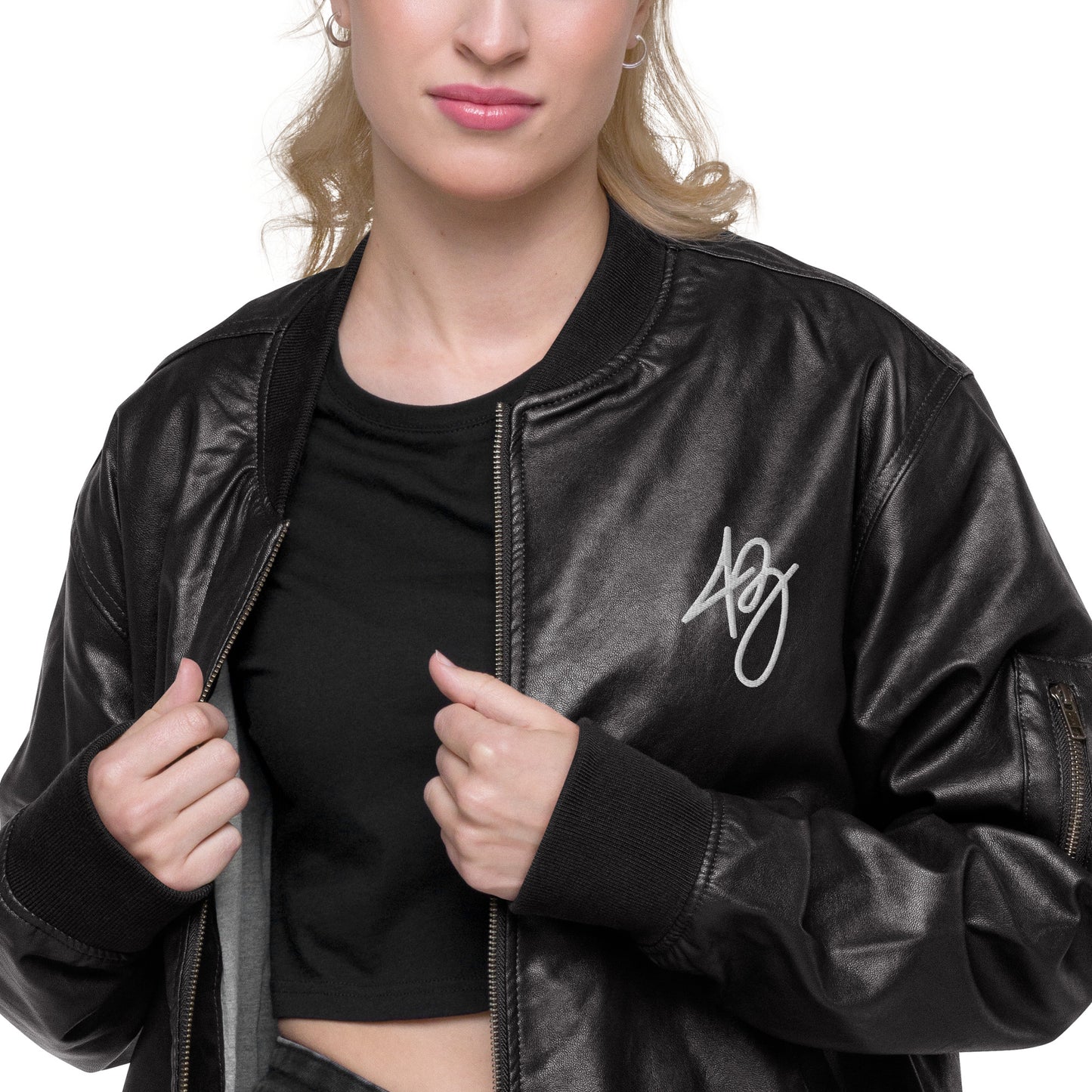 Leather Bomber Jacket | Charge your Style