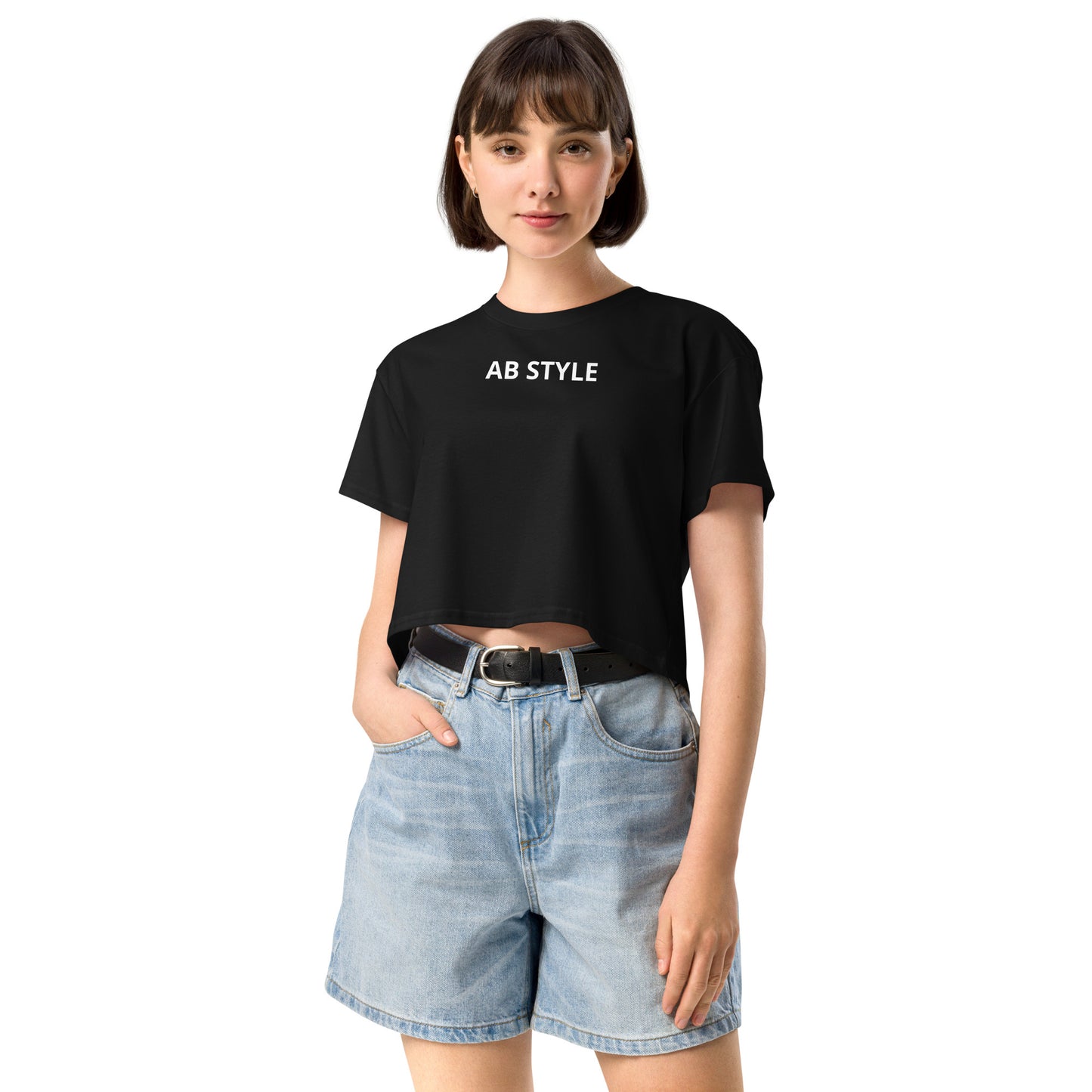 AB Crop top | Black Basic