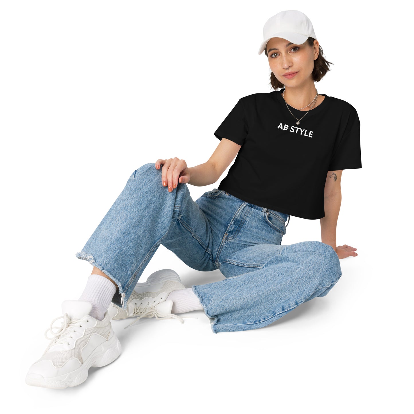 AB Crop top | Black Basic