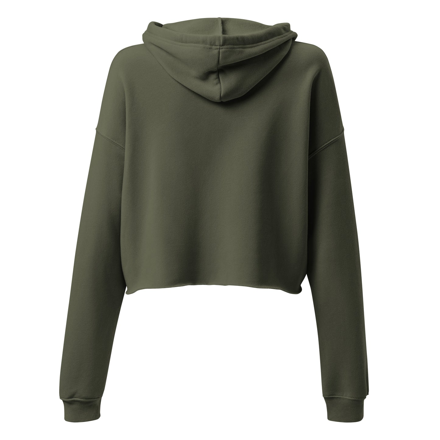 AB Crop Hoodie | Olive Green