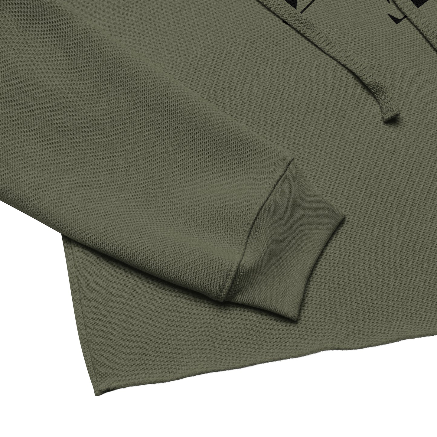 AB Crop Hoodie | Olive Green