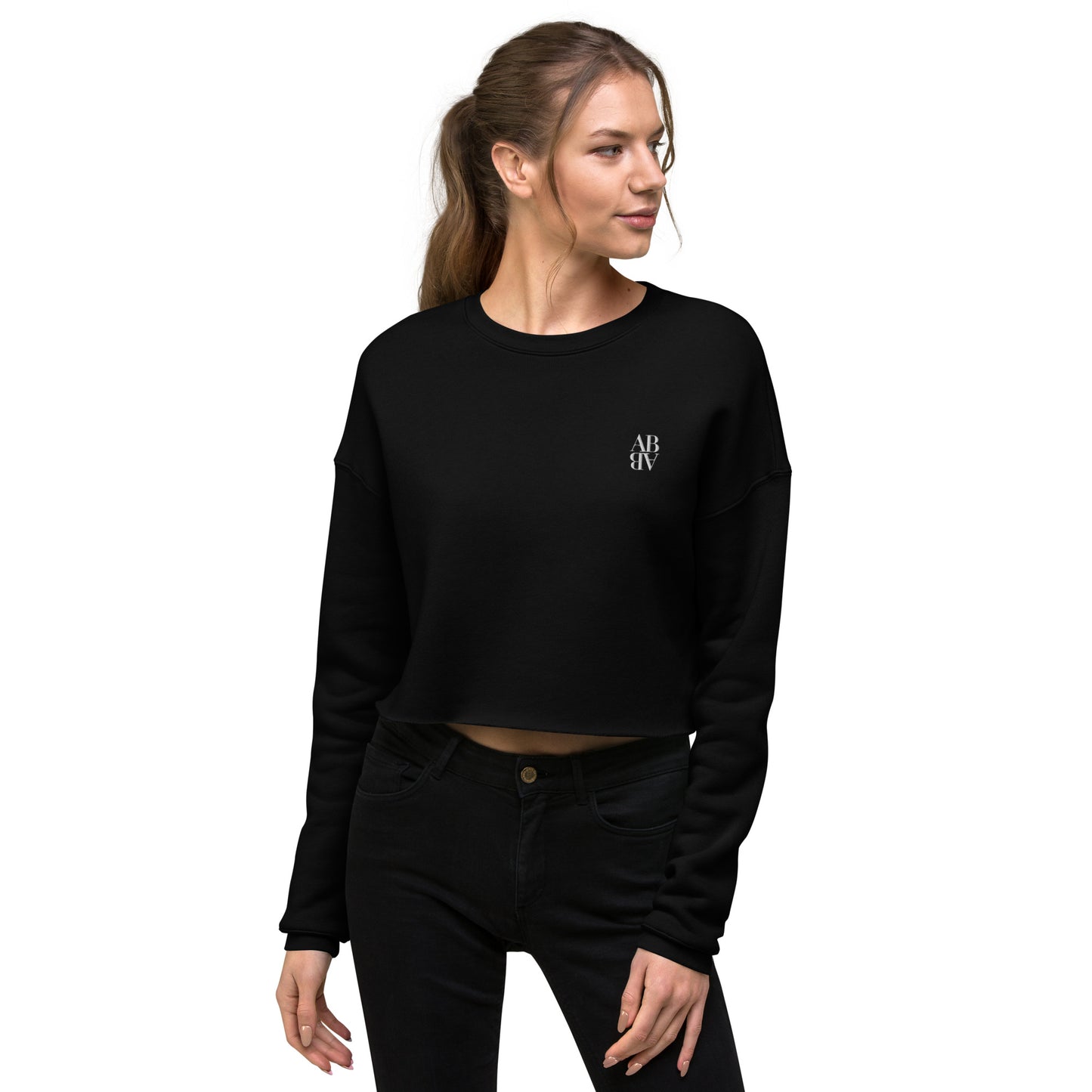AB Crop Sweatshirt | Black Basic