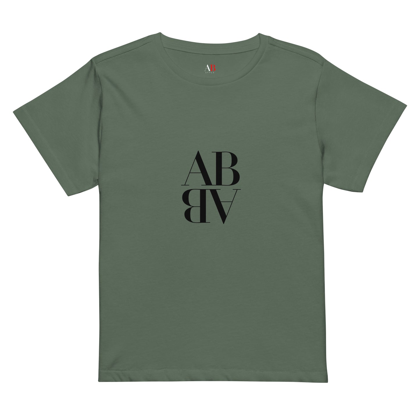 AB T-shirt | Olive Green Signature