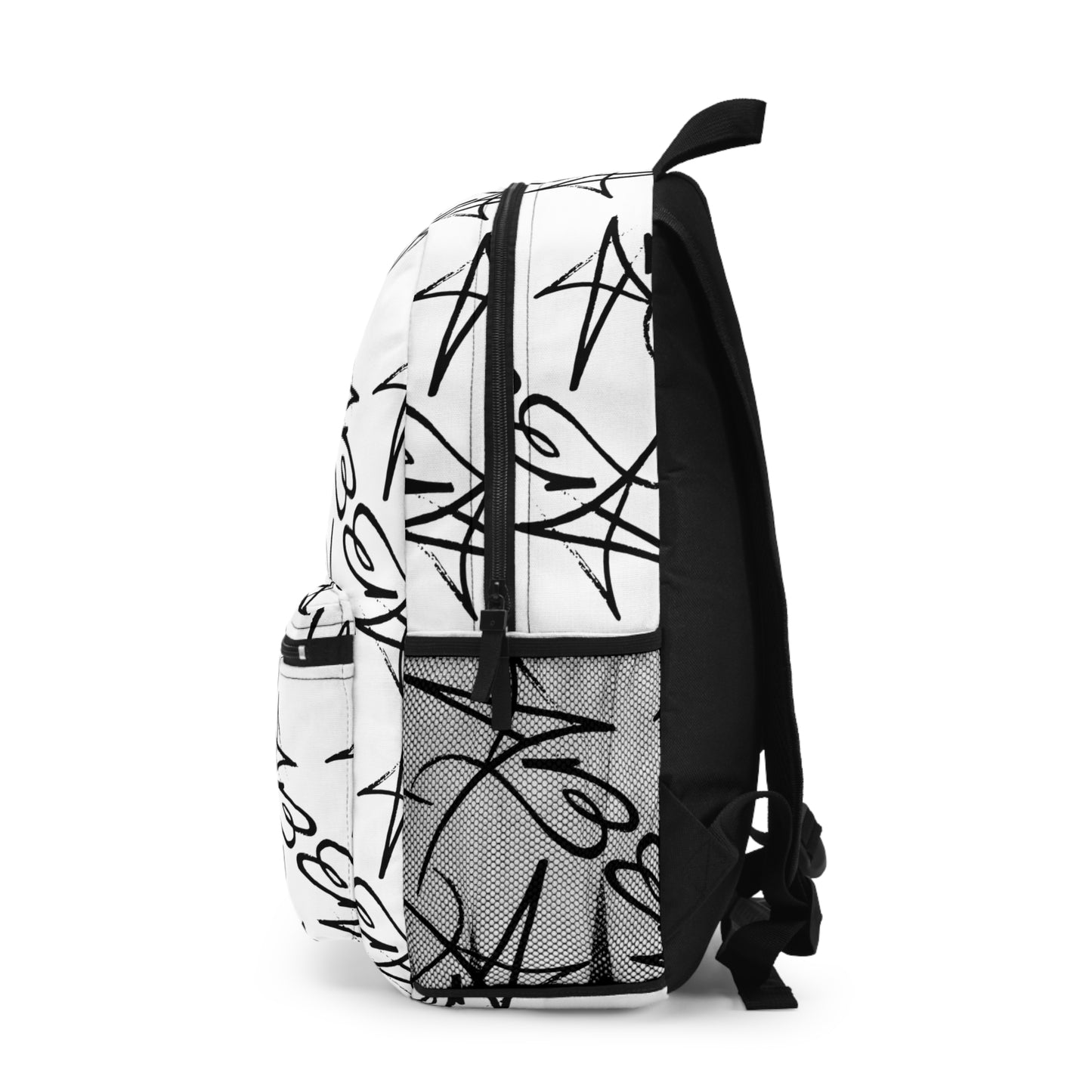 AB White Backpack | Signature