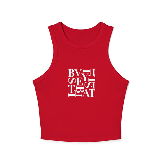 AB Tank Top | Alphabet Soup Red