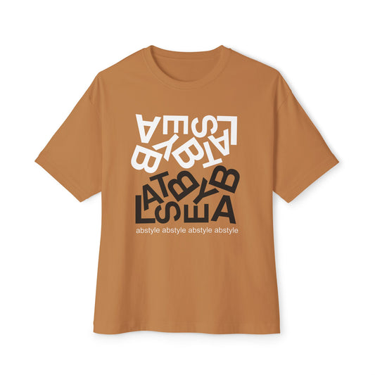 AB Oversized Boxy Tee | Caramel