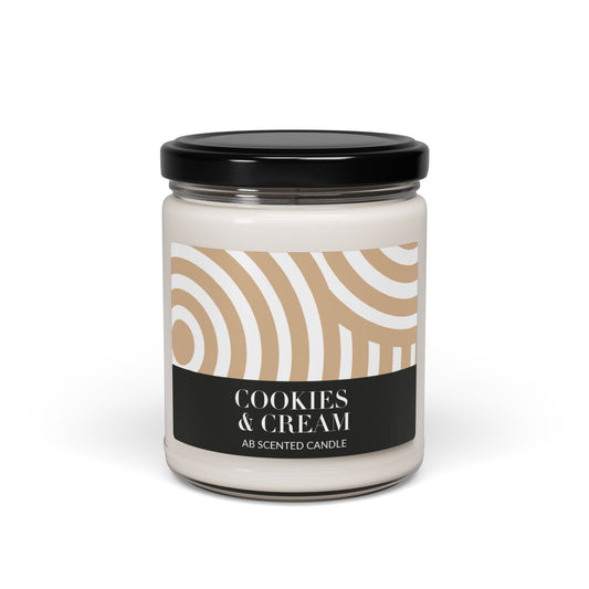 Cookies & Cream Scented Soy Candle | Coconut Cream 9oz
