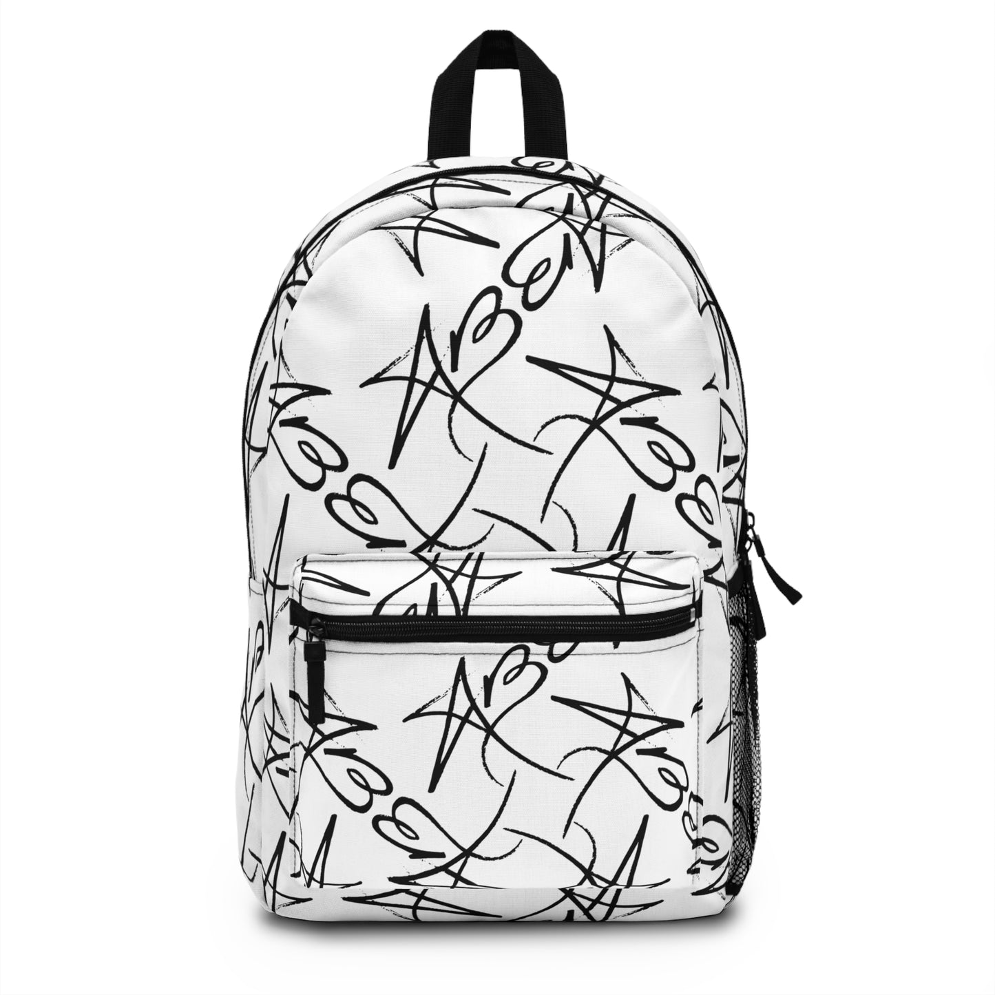 AB White Backpack | Signature