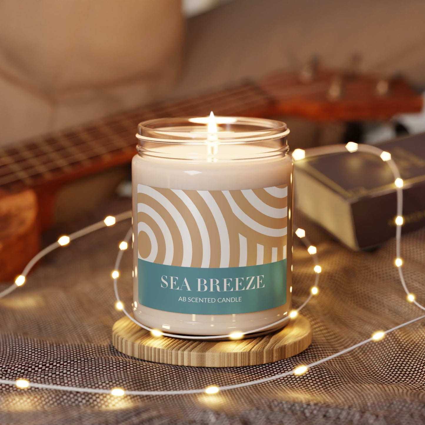 Sea Breeze Scented Soy Candle | Salty Woody 9oz