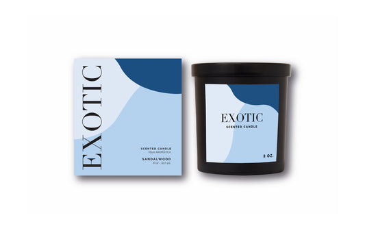 Exotic Scented Candle | Sandalwood 8 oz.