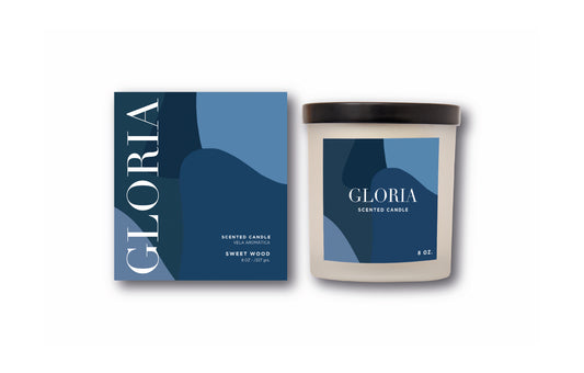 Gloria Scented Candle | Sandal Wood 8 oz.