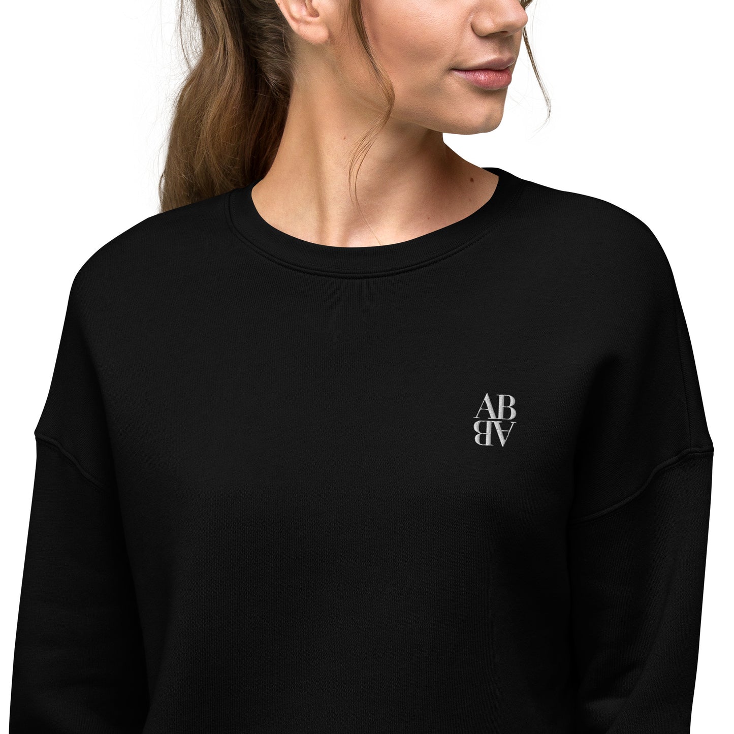 AB Crop Sweatshirt | Black Basic